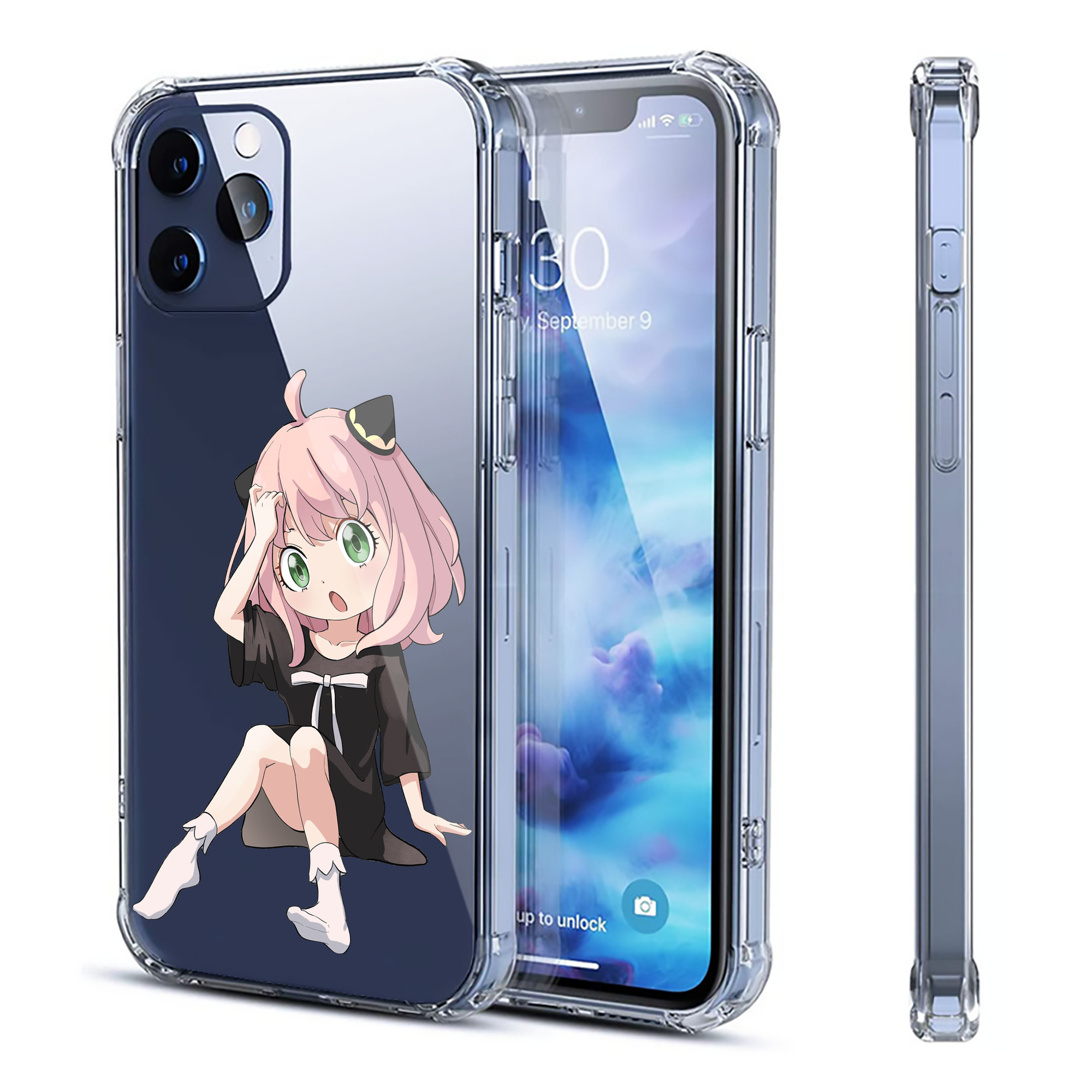 （画像用） SPY×FAMILY间谍家家酒 【iPhone 12シリーズ対応】透明スマホケース（クリアソフトケース）